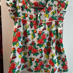 Roller Rabbit Multicolor Floral Top